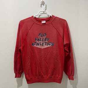Vintage Sun Faded Flo Valley Athletics Crewneck Red Extra Large